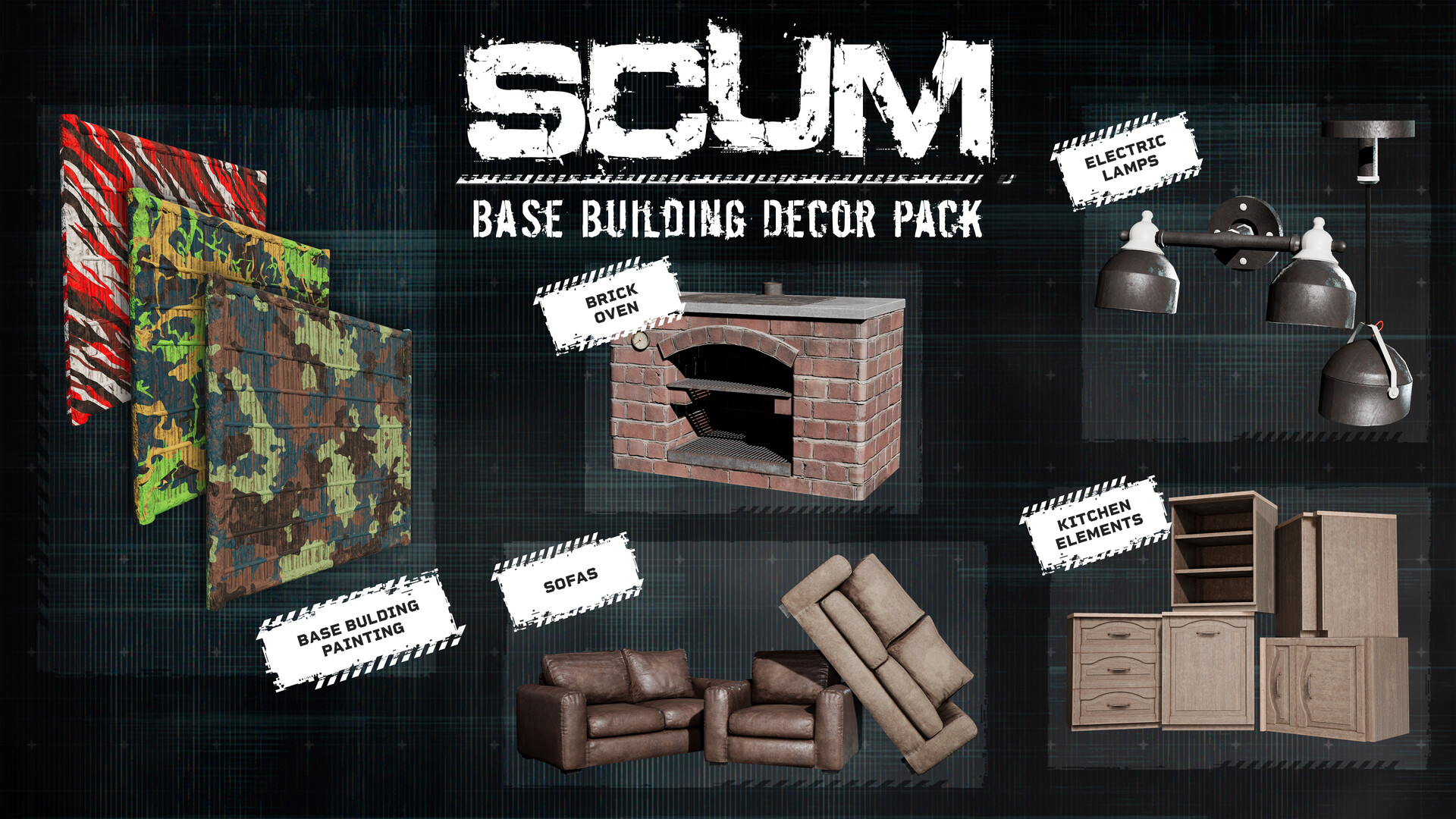 SCUM Base Building Décor Pack